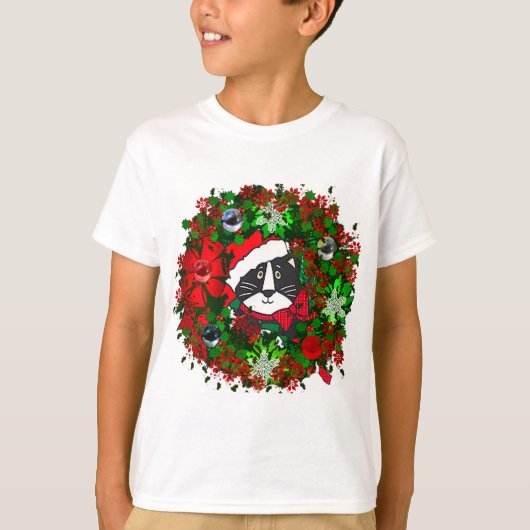 T-shirt Chat de Noël (Devant)