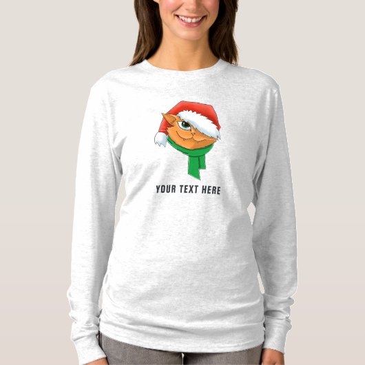 T-shirt Chat de Noël (Devant)