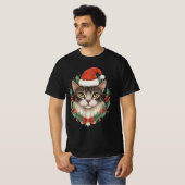 T-shirt chat de noël (Devant entier)