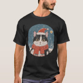 T-shirt chat de noël (Devant)
