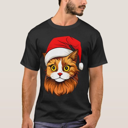 T-Shirt chat de Noël (Devant)