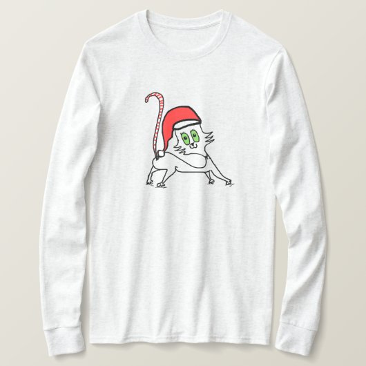 T-shirt chat de noël (Design devant)