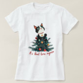 T-shirt Chat de Noël (Design devant)