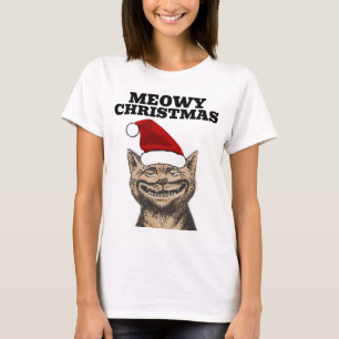 T-shirt Chat de Noël amusant T-shirts, Meowy