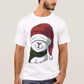 T-shirt Chat de Noël cool (Devant)