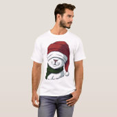 T-shirt Chat de Noël cool (Devant entier)