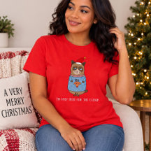 Chat de Noël drôle de vacances