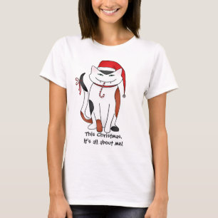 T-shirt Chat de Noël égoïste