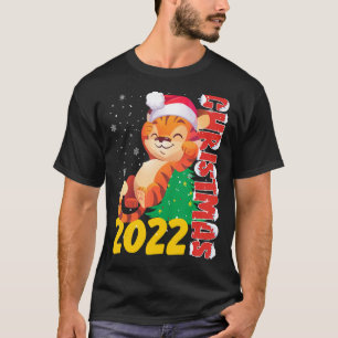 T-shirt Chat de Noël laid Père Noël Ha Chat Noël