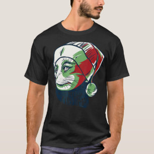 T-shirt Chat de Noël Meowy Catmas Hommes Femmes