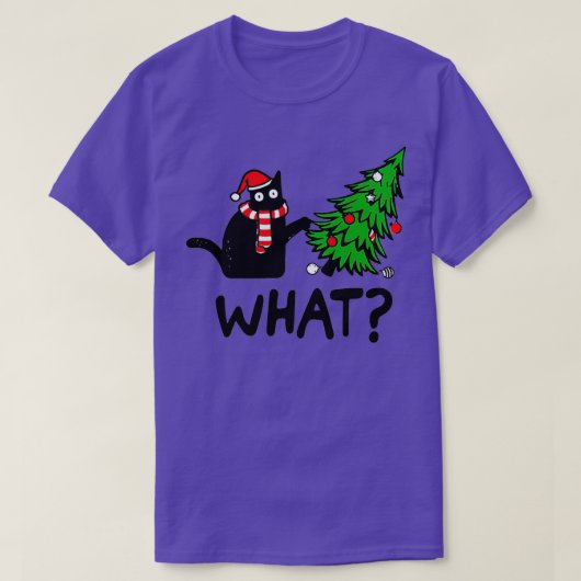 T-shirt Chat de Noël Quoi (Design devant)