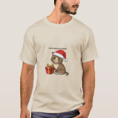 T-Shirt Chat de Noël Santa Claws arrive (Devant)
