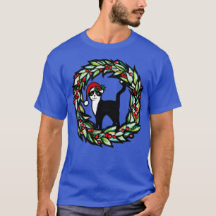 T-shirt Chat de Noël Tuxedo