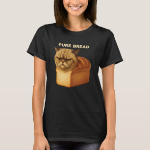 T-shirt Chat de pain pur drôle pain frais sorti du four C