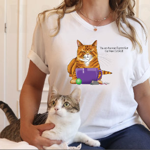 T-shirt Chat de Pâques Orange
