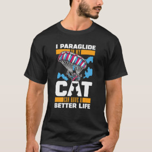 T-shirt Chat de parapente Hanggligliing Sports Aériens Pla
