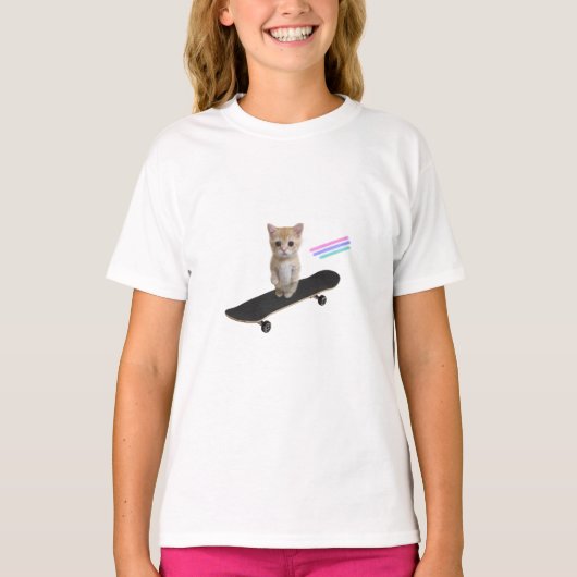 T-shirt Chat de Patinage (Devant)