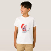 T-shirt Chat de Père Noël (Devant entier)