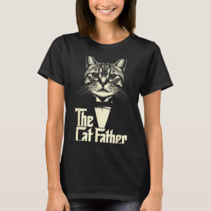 T-shirt Chat de père vintage papa vie chat papa joyeux pèr