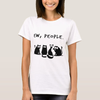 T-shirt chat de personnes d'ew
