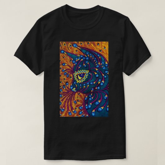 T-shirt Chat de plume de paon, Louis Wain (Design devant)