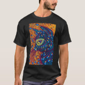 T-shirt Chat de plume de paon, Louis Wain (Devant)