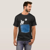 T-shirt Chat de poche (Devant entier)