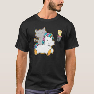 T-shirt Chat de poche grincheux Unicorn Meowgical Kawaii C