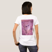 T-shirt Chat de princesse gâtée textant au lit (Dos entier)