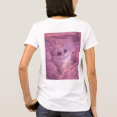 T-shirt Chat de princesse gâtée textant au lit (Dos)