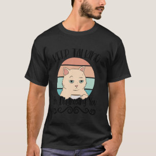 T-shirt Chat de psychologie drôle Amateur de psychologie m