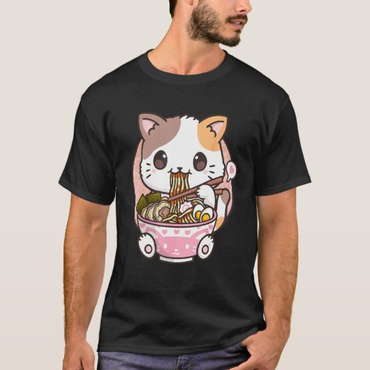 T-shirt Chat de Ramen Neko (Devant)