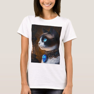 T-shirt Chat de raquettes gothique
