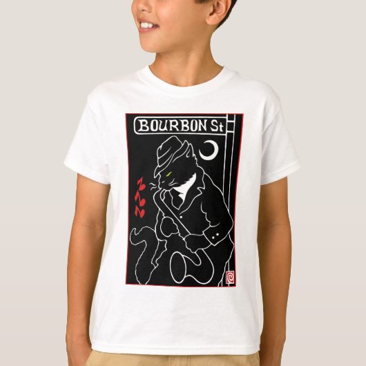 T-shirt Chat de rue Bourbon (Devant)