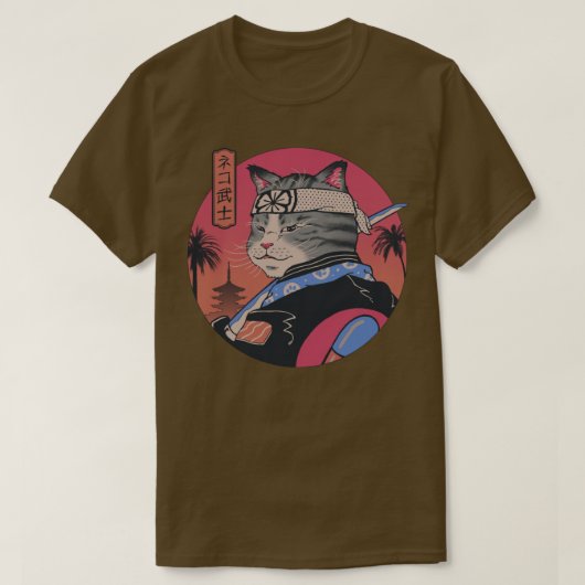 T-shirt Chat de Samurai (Design devant)