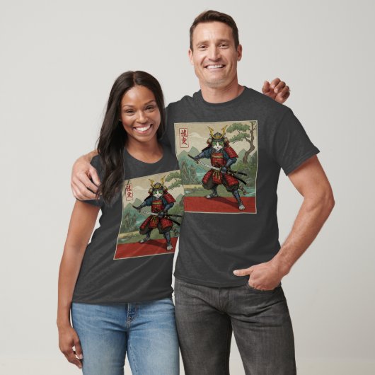T-shirt Chat de Samurai (Unisexe)