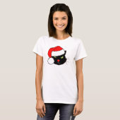 T-shirt Chat de Santa Hat (Devant entier)