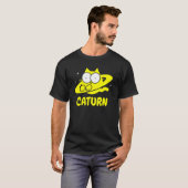 T-shirt Chat de Saturne Espace Saturne Doodle (Devant entier)