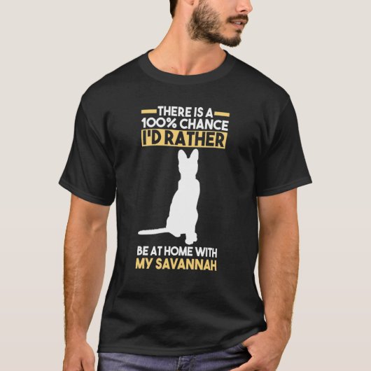 T-shirt Chat de Savannah (Devant)