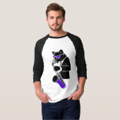 T-shirt Chat de saxophone ténor (Devant entier)