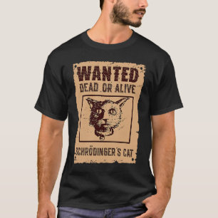 T-shirt Chat de Schrödinger Science recherché mort & vivan
