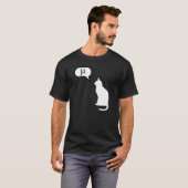 T-shirt Chat de science - Chat de maths, Chat de statistiq (Devant entier)