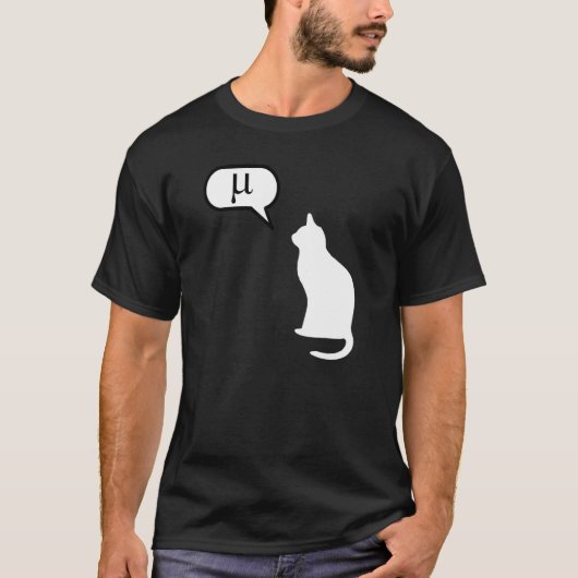 T-shirt Chat de science - Chat de maths, Chat de statistiq (Devant)