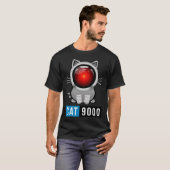 T-shirt Chat de science-fiction sur l'intelligence artific (Devant entier)