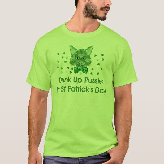 T-shirt Chat de Scrapper du jour de St Patrick (Devant)