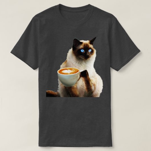 T-shirt Chat de Siamese (Design devant)