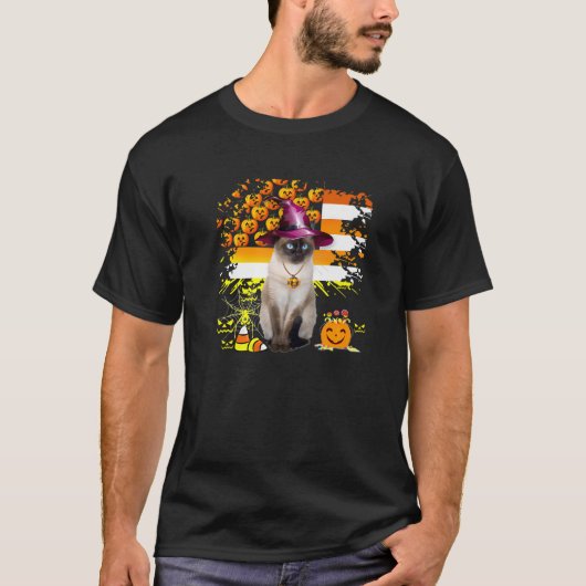 T-shirt Chat de Siamese (Devant)