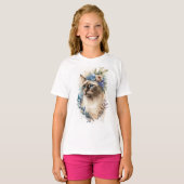 T-shirt Chat de Siamese (Devant entier)
