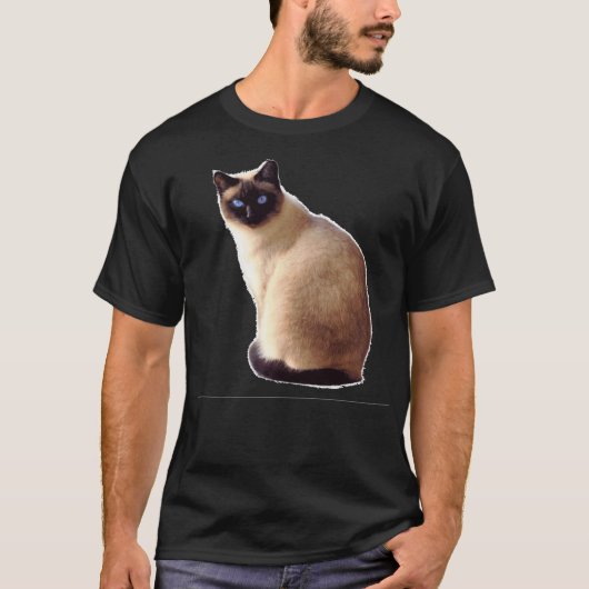 T-shirt Chat de Siamese (Devant)