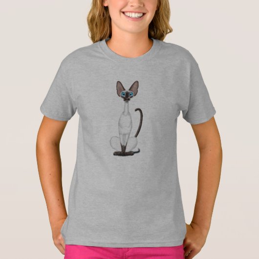 T-shirt Chat de Siamese (Devant)